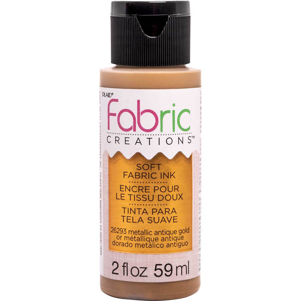 Fabric Creations Soft Fabric Ink Metallic, 2oz