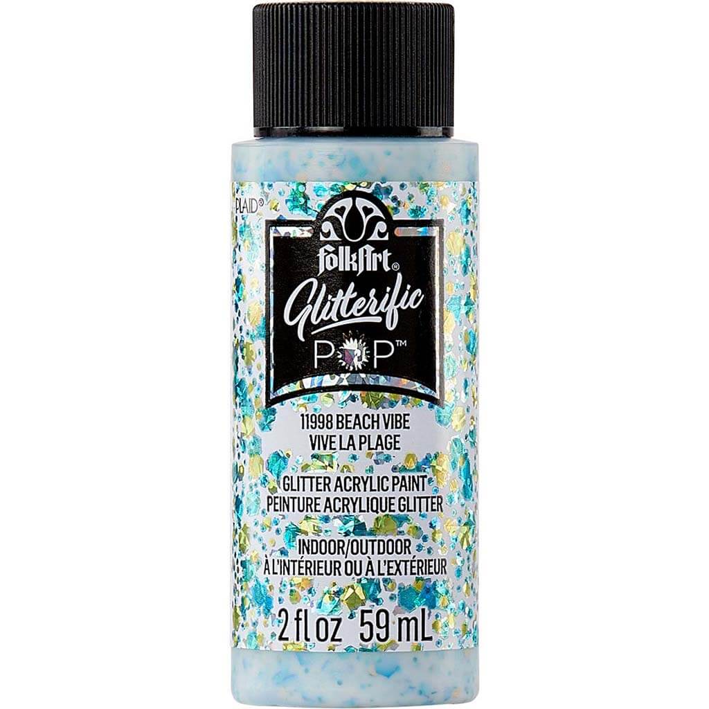 Folkart Glitterific Pop Acrylic Paint, 2oz