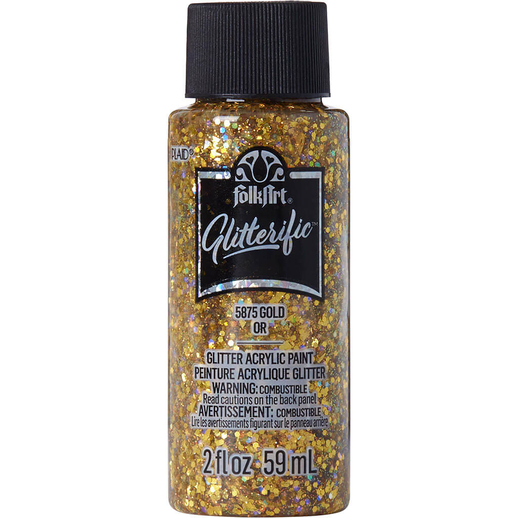 Folkart Glitterific Acrylic Paint, 2oz