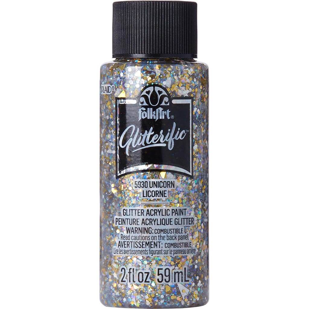 Folkart Glitterific Acrylic Paint, 2oz