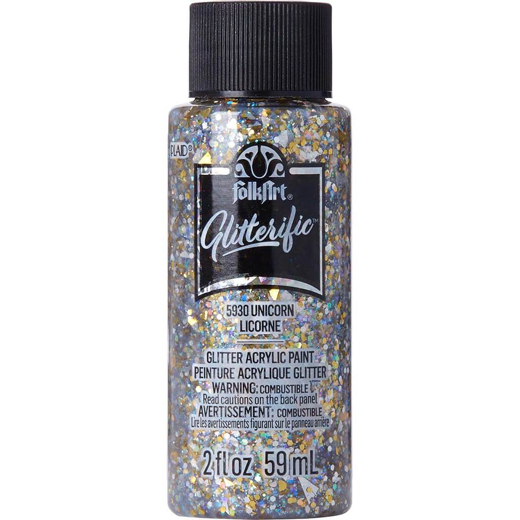 Folkart Glitterific Acrylic Paint, 2oz