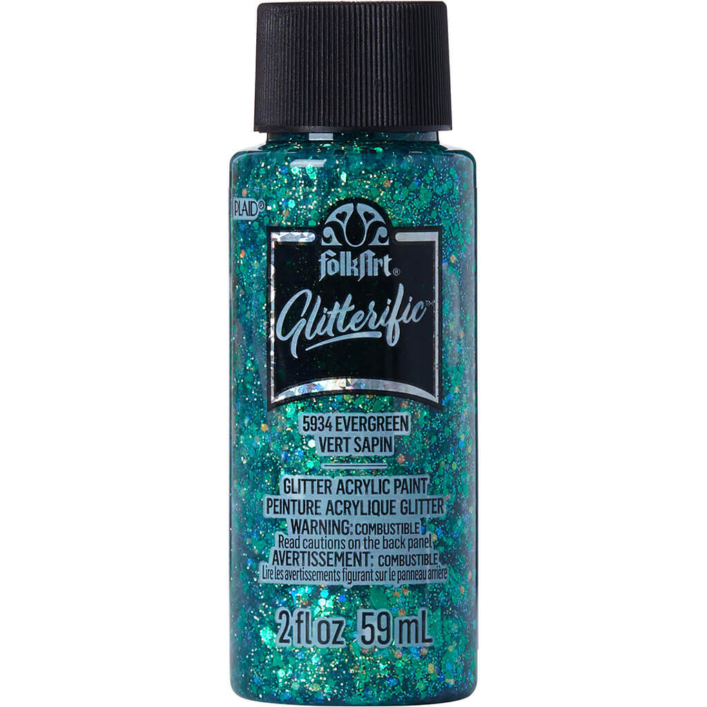 Folkart Glitterific Acrylic Paint, 2oz