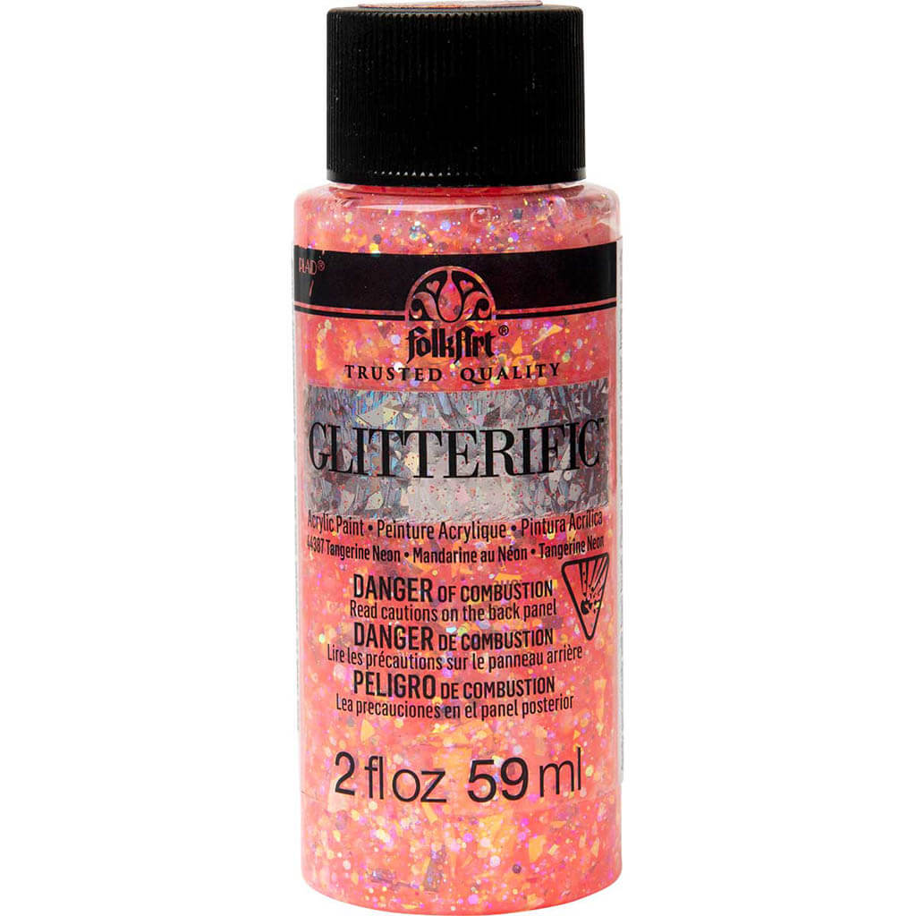 Folkart Glitterific Neon Acrylic Paint, 2oz