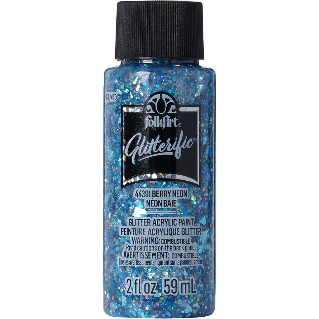 Folkart Glitterific Neon Acrylic Paint, 2oz