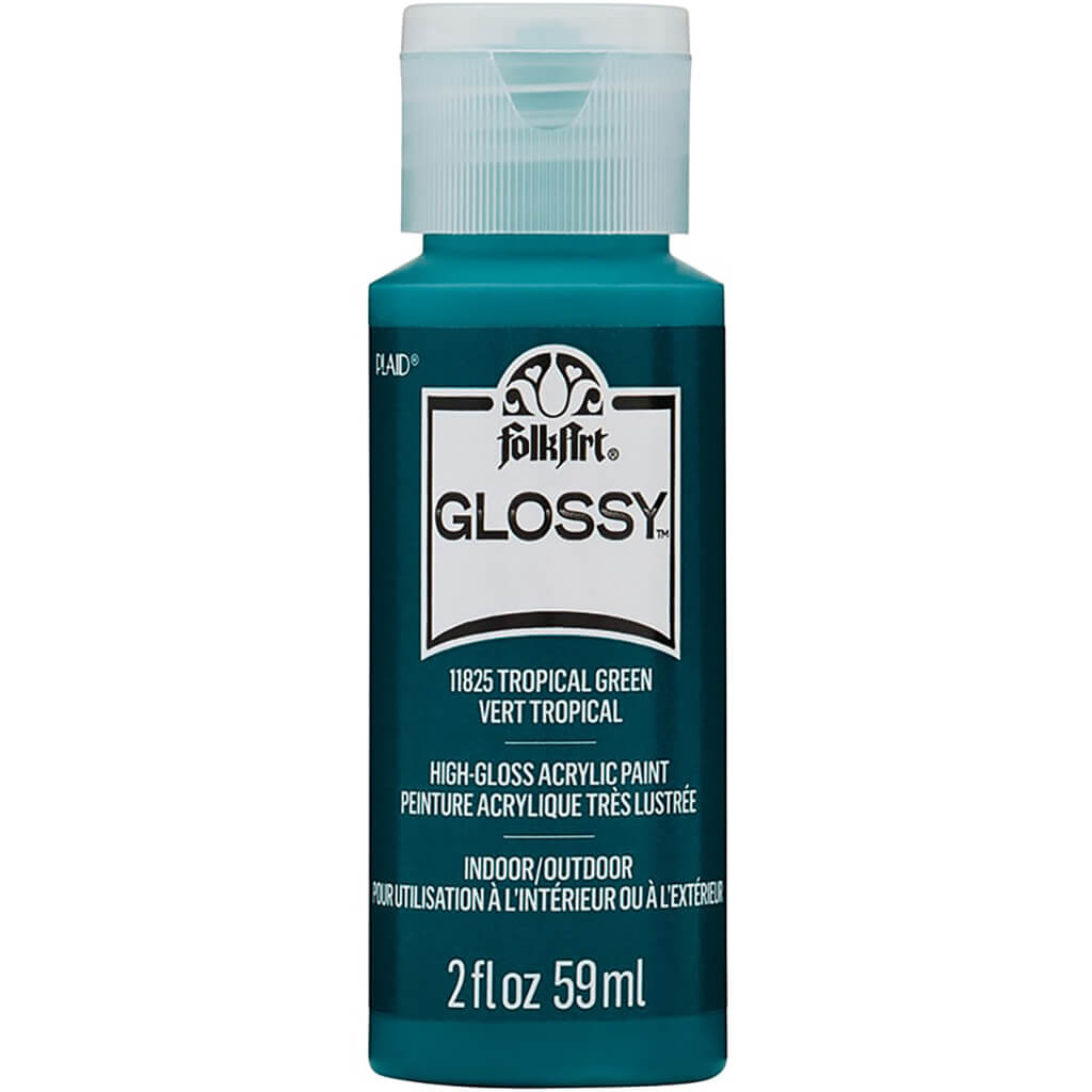 Folkart Glossy Acrylic Paint, 2oz