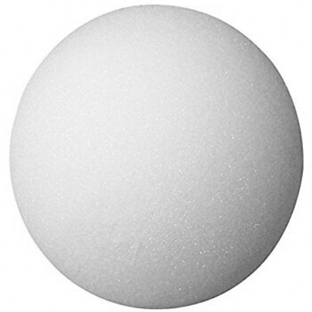 Styrofoam Ball 5in White