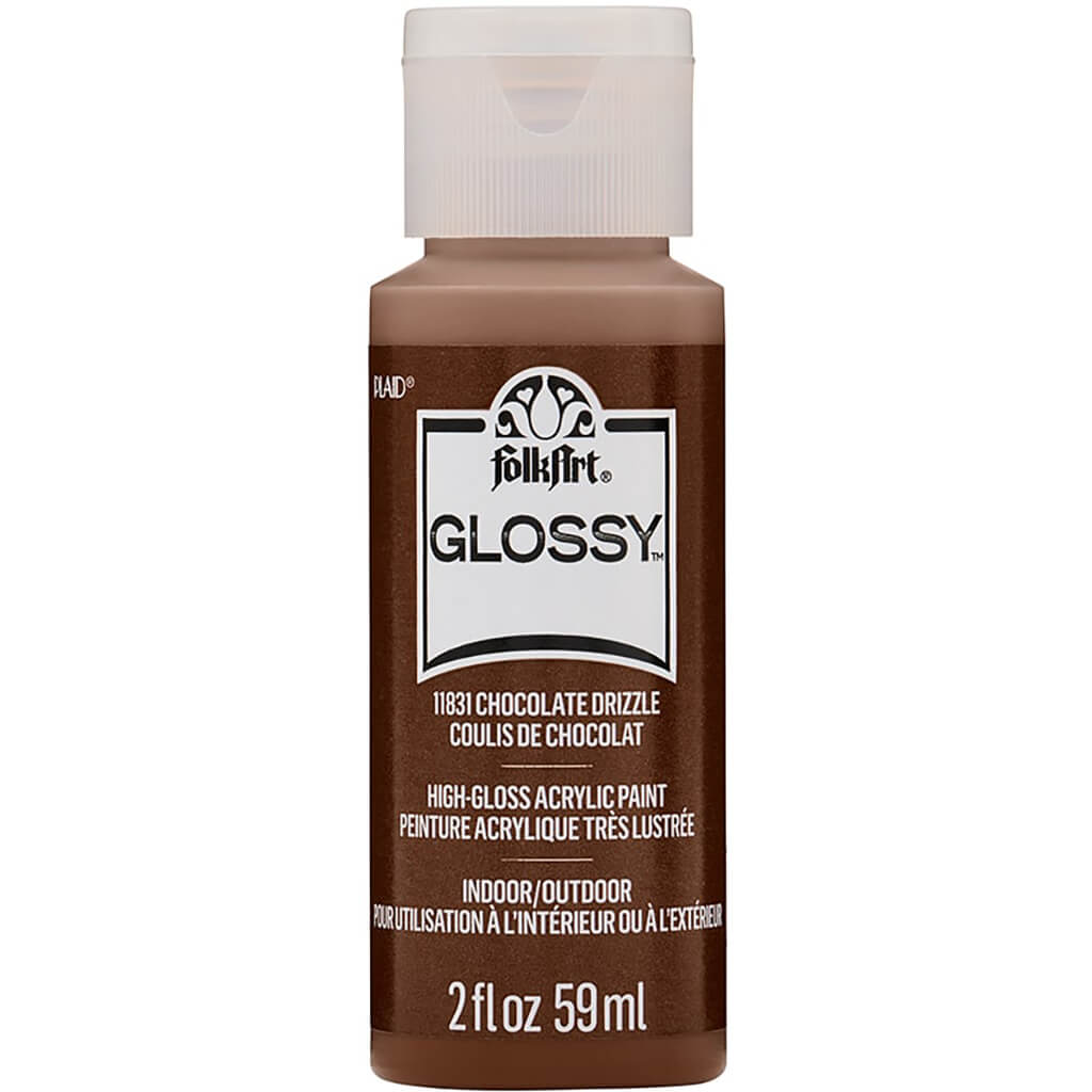 Folkart Glossy Acrylic Paint, 2oz
