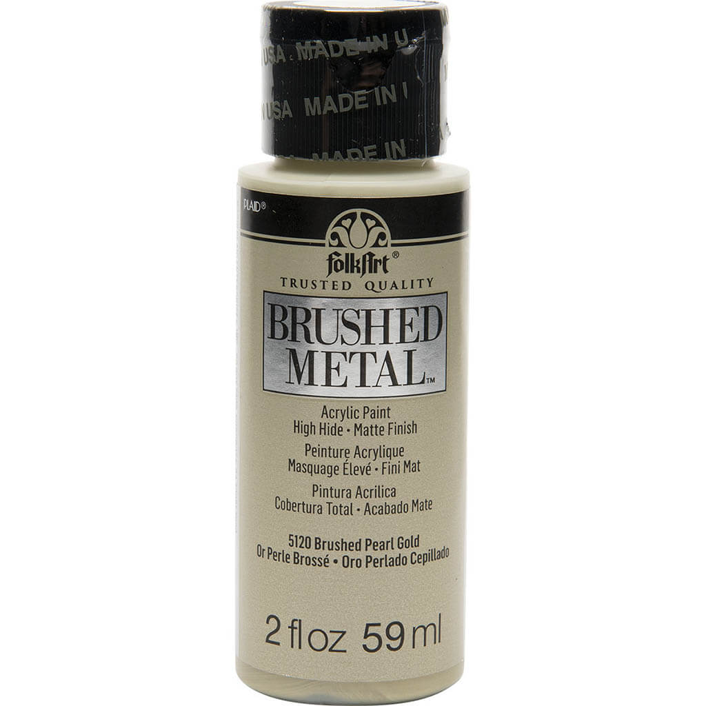 FolkArt Brushed Metal Acrylic Paint, 2oz