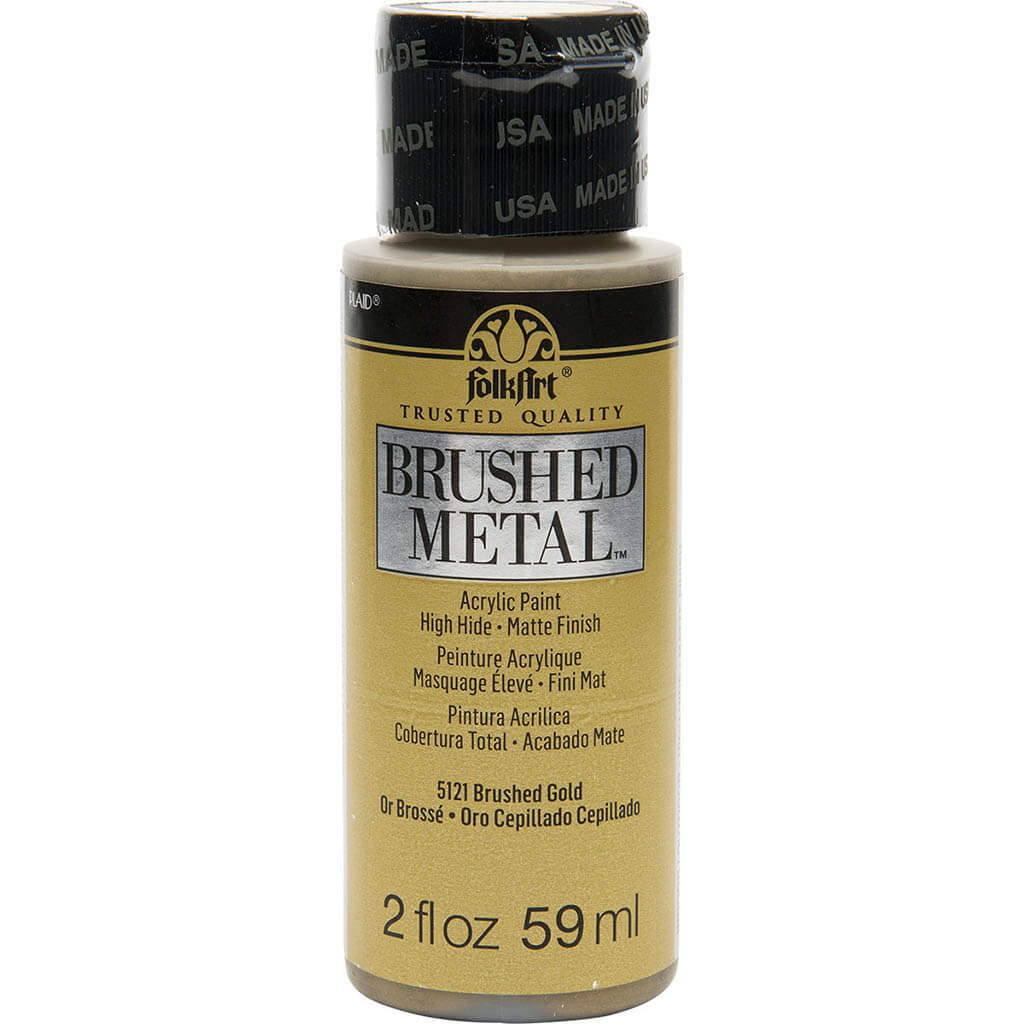 FolkArt Brushed Metal Acrylic Paint, 2oz