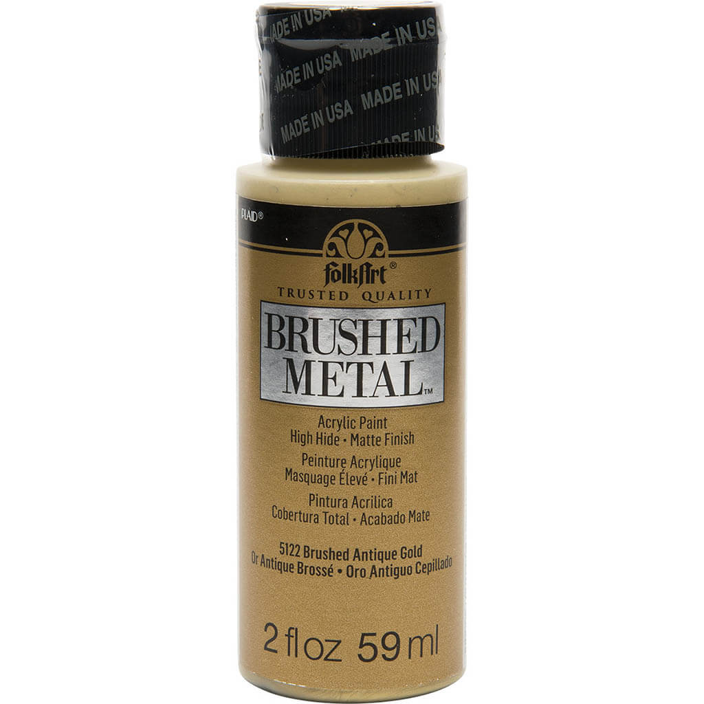 FolkArt Brushed Metal Acrylic Paint, 2oz