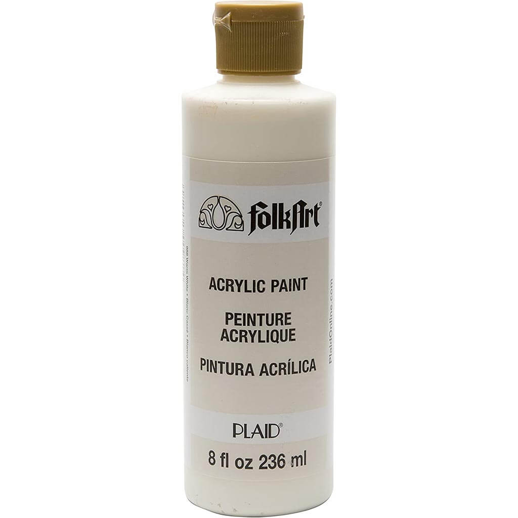 Folkart Color Acrylic Paint 8oz Warm White