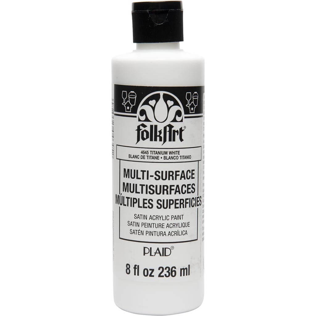 Folkart Multi-Surface Titanium White, 8oz