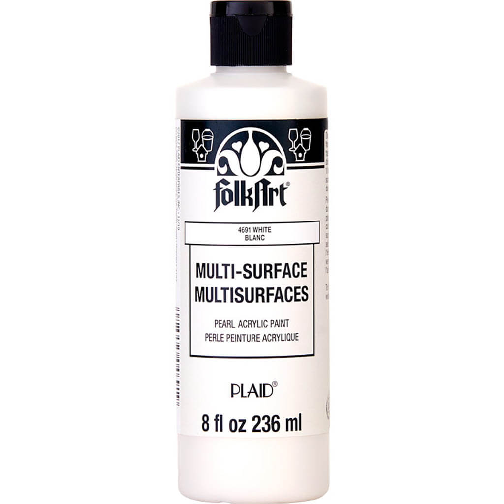 Folkart Multi-Surface Pearl White, 8oz