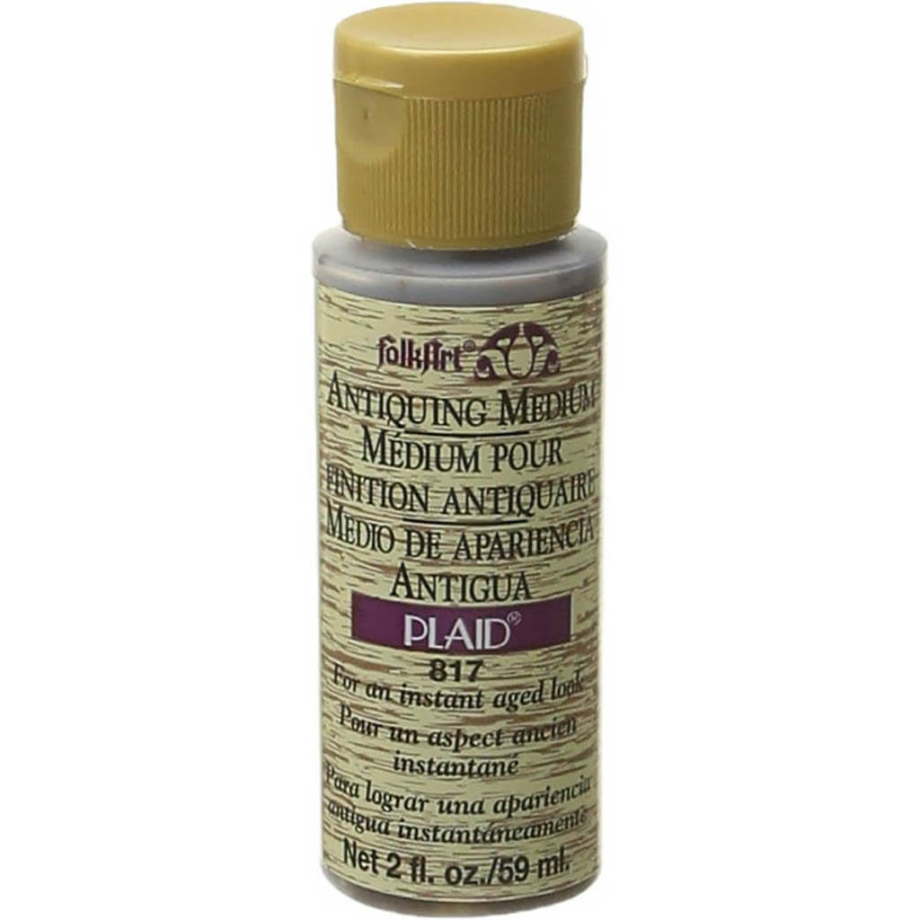 Folkart Antiquing Medium 2oz Wooden Bucket Brown