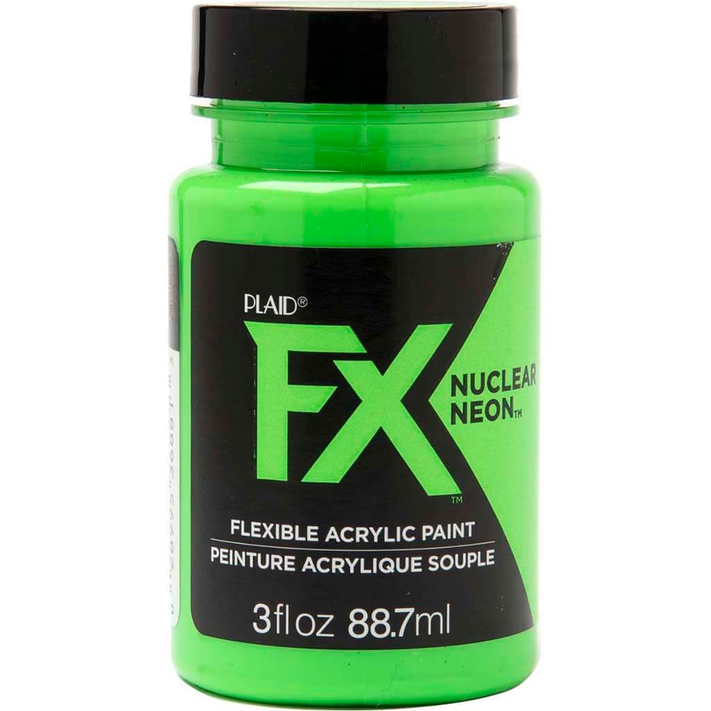 PlaidFX Nuclear Neon Flexible Acrylic Paint, 3oz