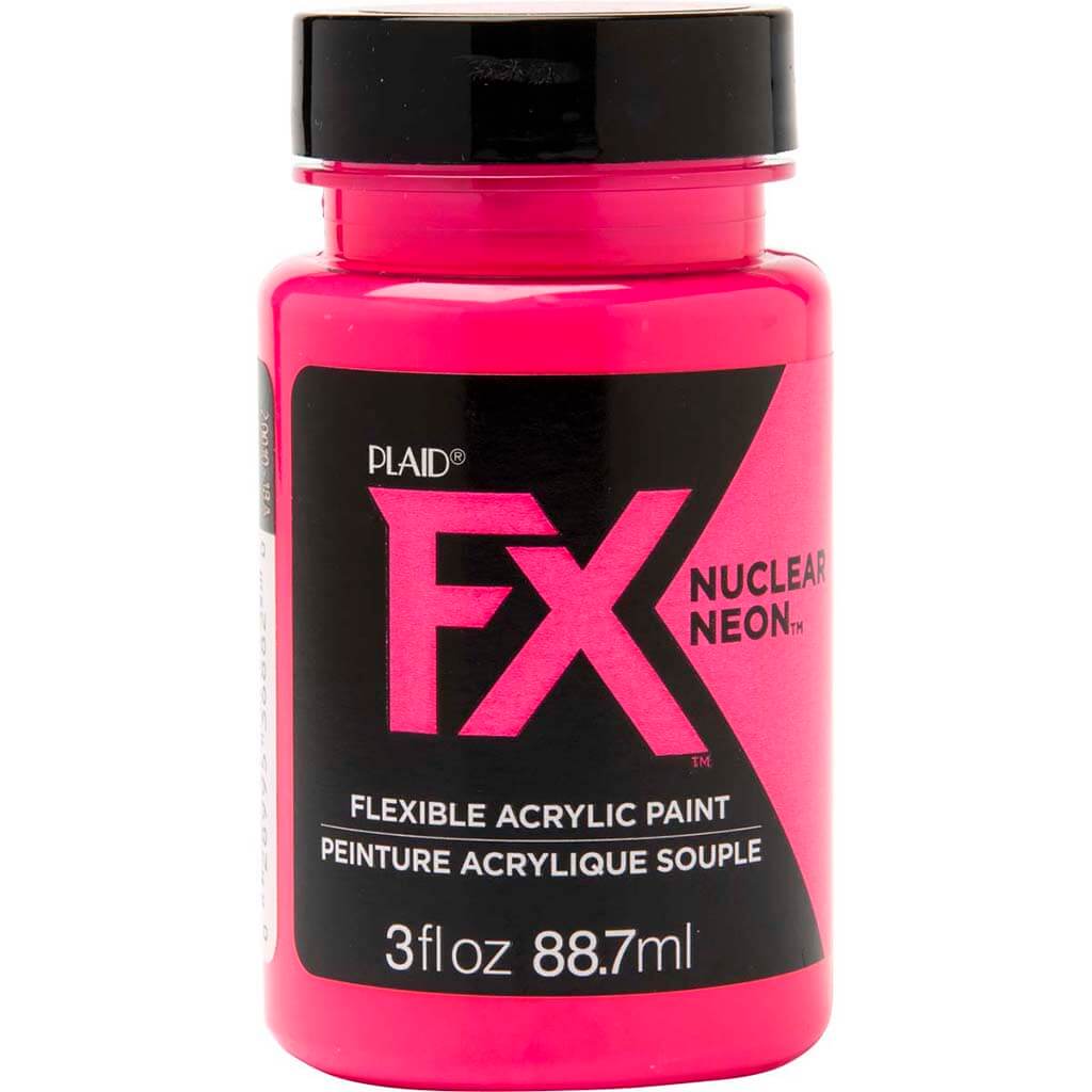 PlaidFX Nuclear Neon Flexible Acrylic Paint, 3oz