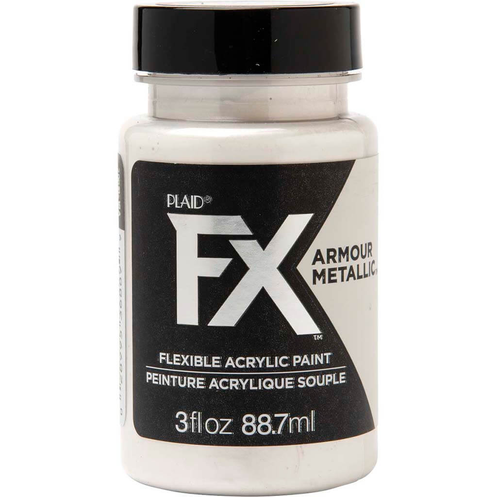 PlaidFX Armour Metal Flexible Acrylic Paint, 3oz