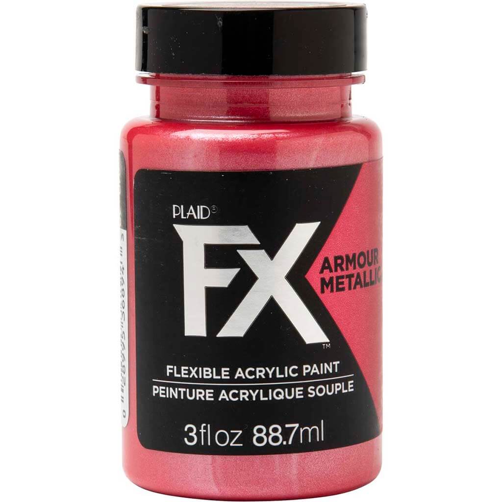 PlaidFX Armour Metal Flexible Acrylic Paint, 3oz