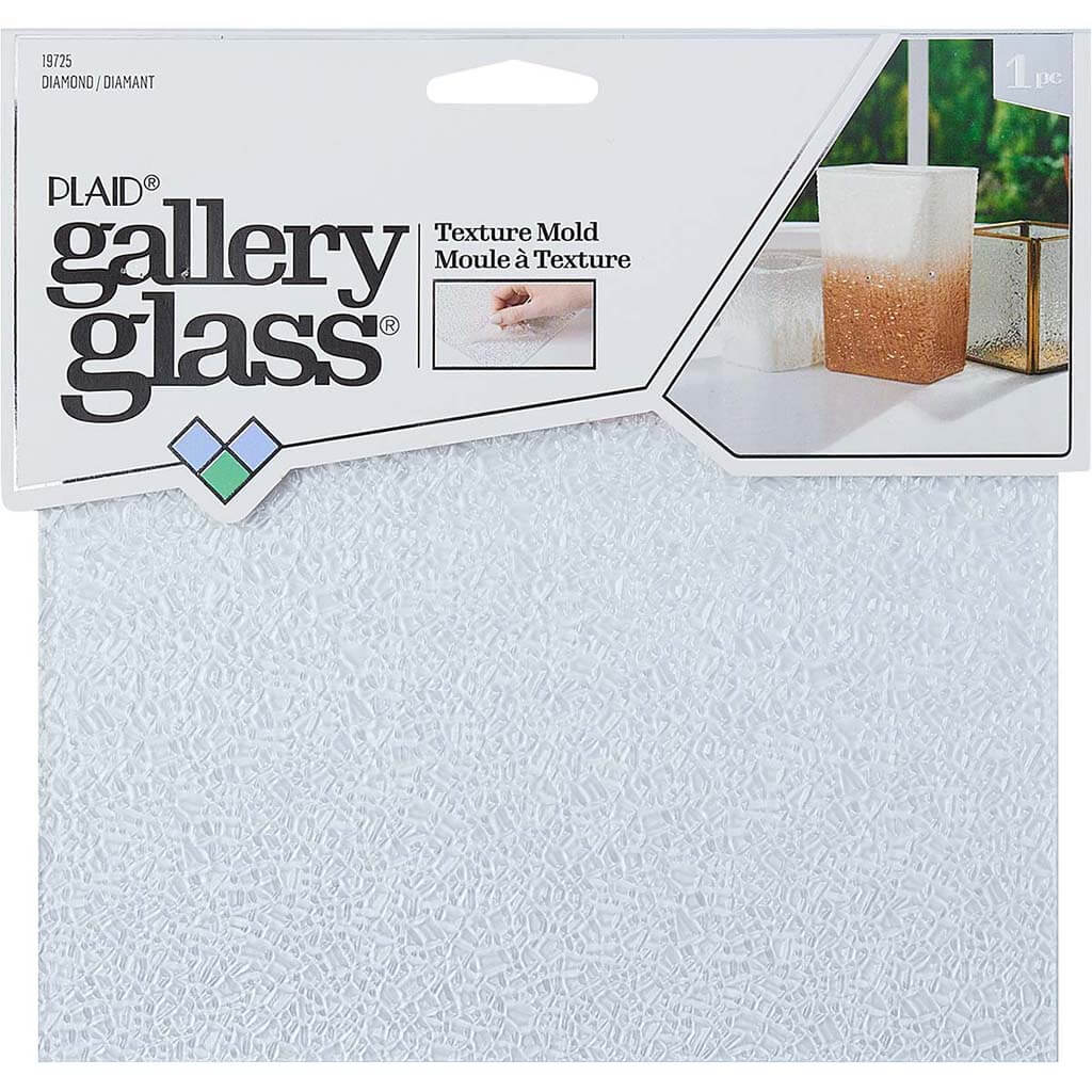 Gallery Glass Texture Mold Diamond, 8in x 8in