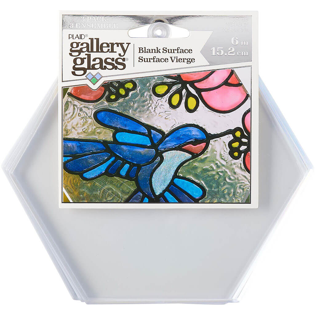 Gallery Glass Surface Hexagon 3pc