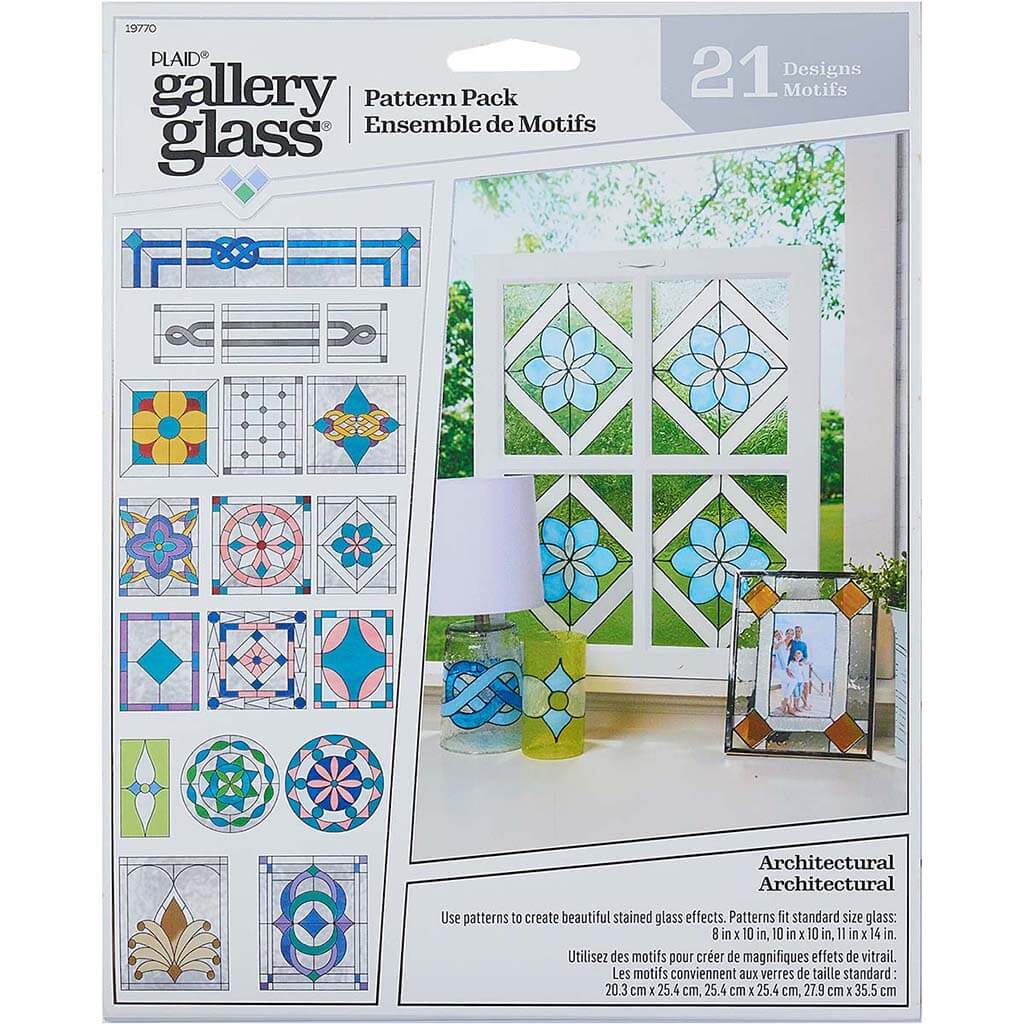 Gallery Glass Pattern Set Architectural 3pc