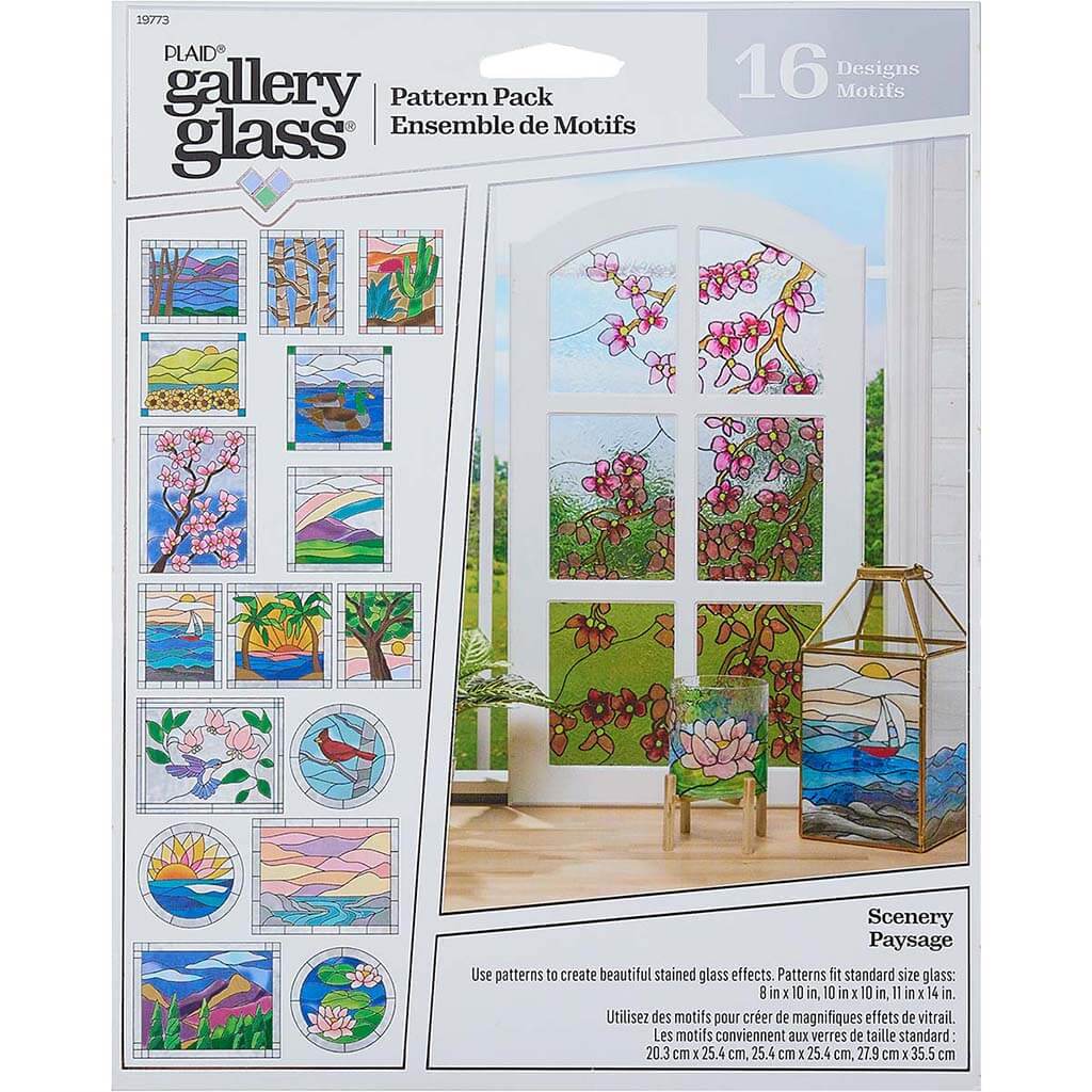 Gallery Glass Pattern Set Scenery 3pc