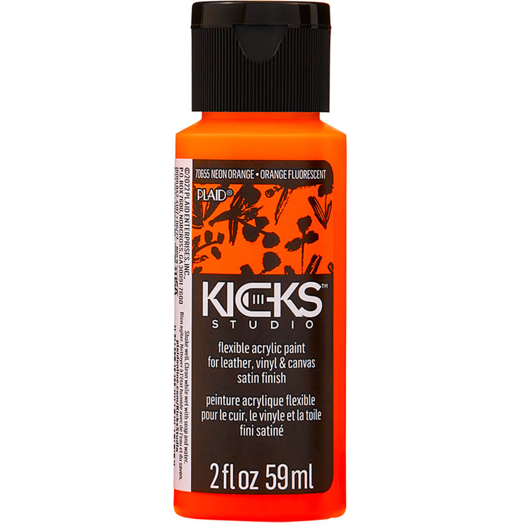 Kicks Studio Shoe Paint Neon Pink, 2oz