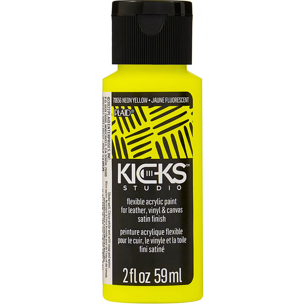 Kicks Studio Shoe Paint Neon Pink, 2oz