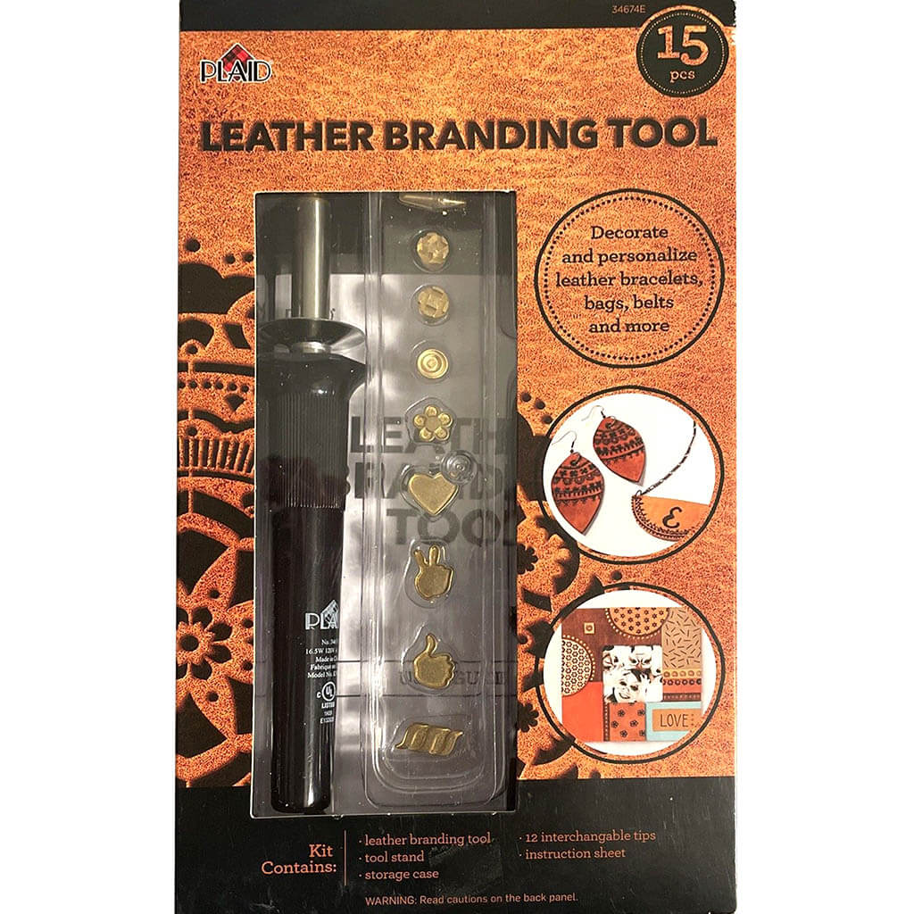 Plaid Leather Branding Tool 15pc