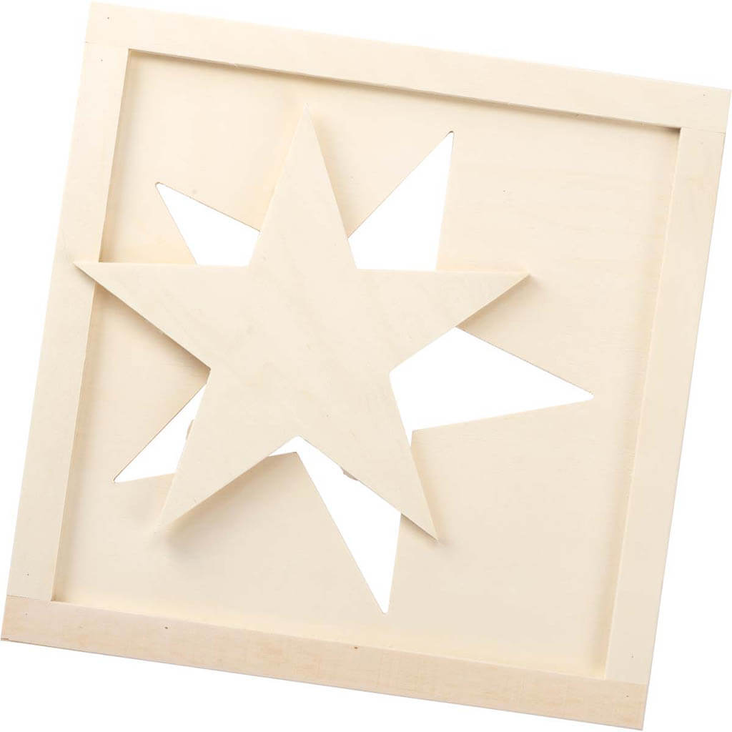 Star Wall Hanging 2 In 1 Wood