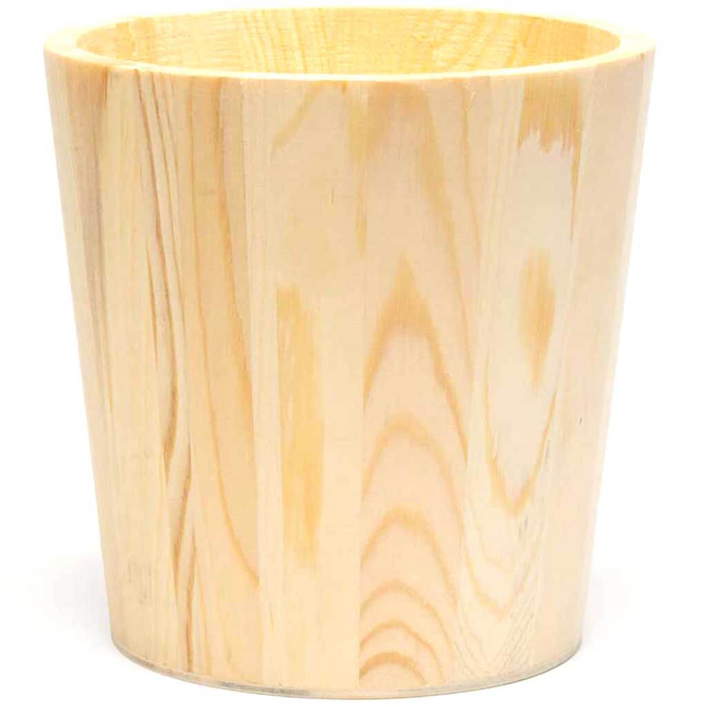 Wood Surfaces Wood Planter, 5in x 5in