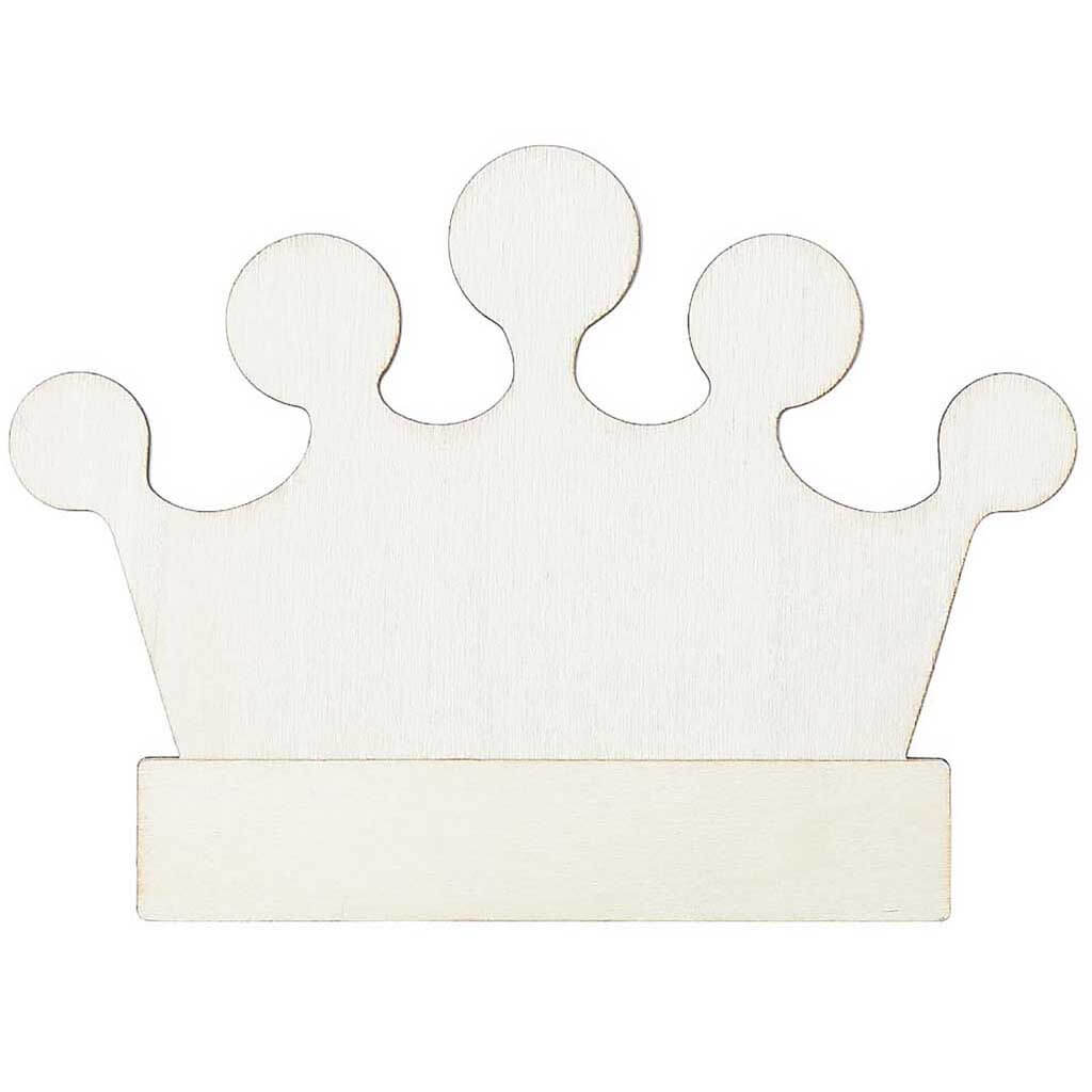 Layered Wood Shape Crown, 7in