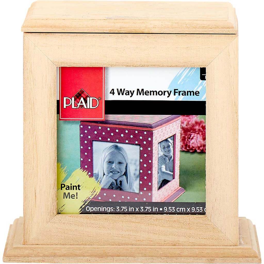 Plaid Wood Surfaces Frames 4 Way Memory