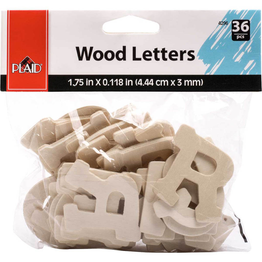 Wood Fun Font Letter Pack, 36pc