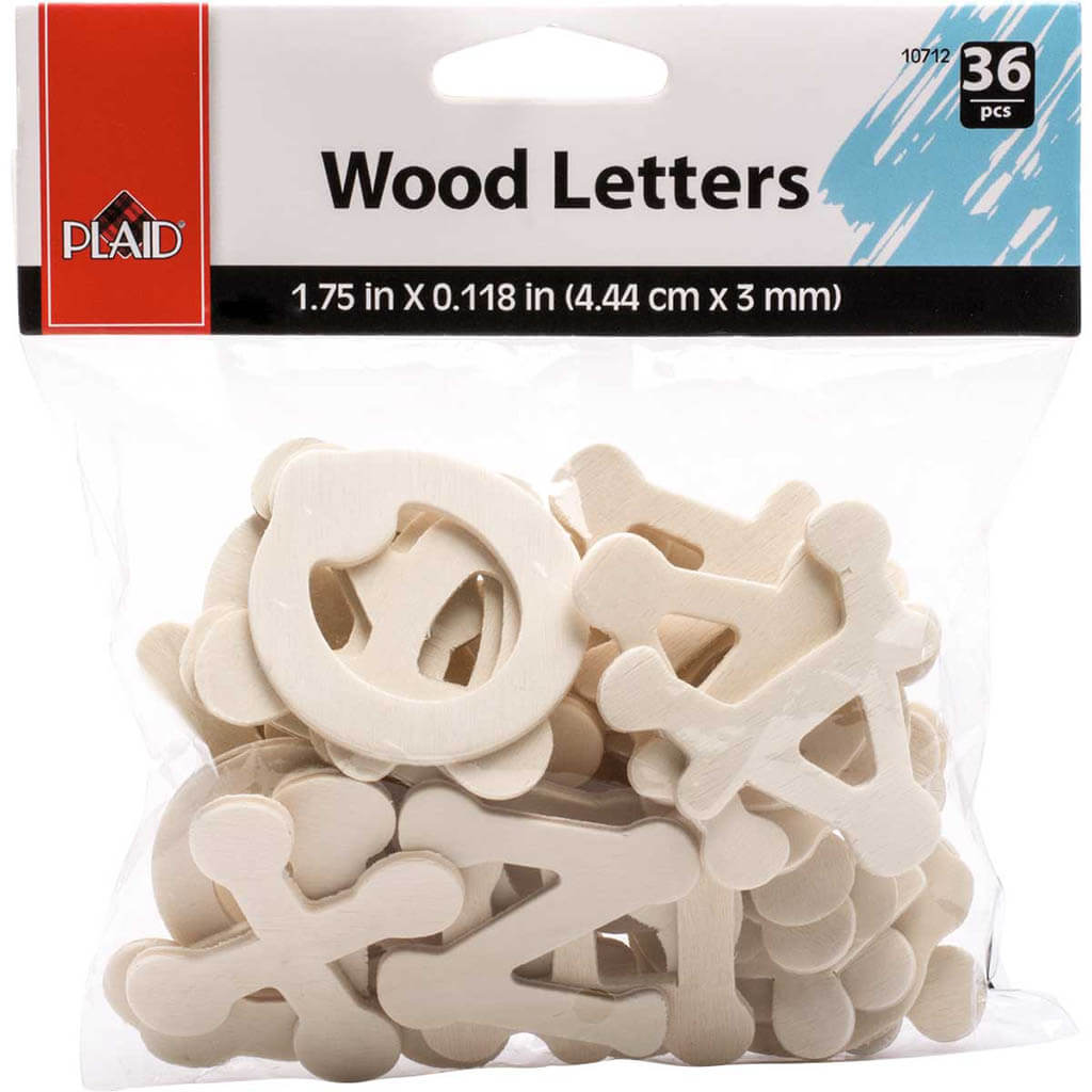 Wood Dot To Dot Letter Pack, 36pc