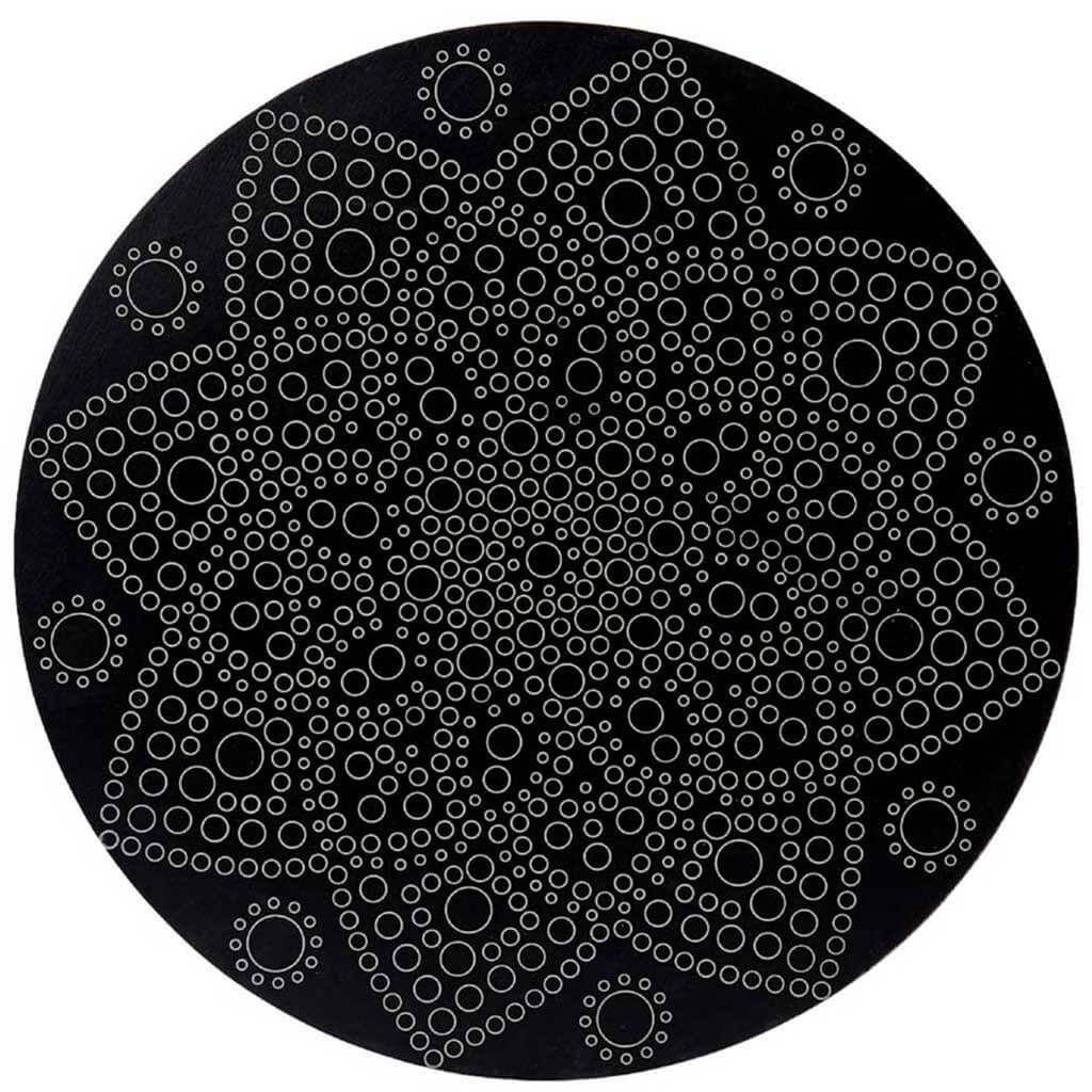 Wood Surfaces Plaques Lotus Mandala, 10in