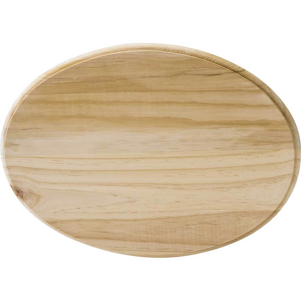 Wood Surface Plaque Oval, 7in x 5in