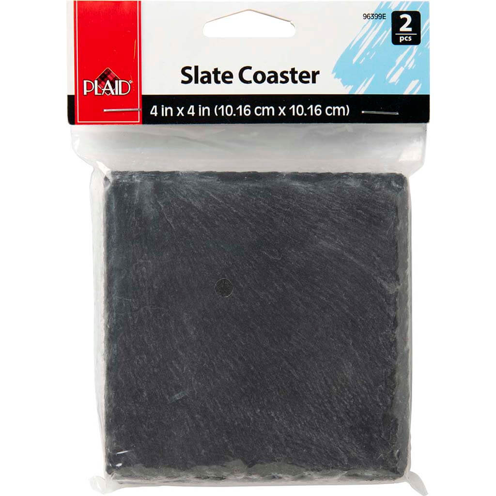 Plaid Surfaces Slate Coasters 2pc