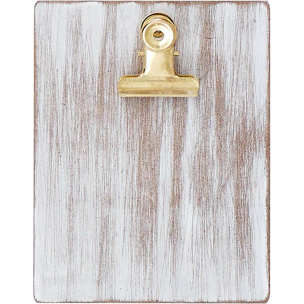 Mini Clipboard Frame Whitewash, 4.5in x 3.5in