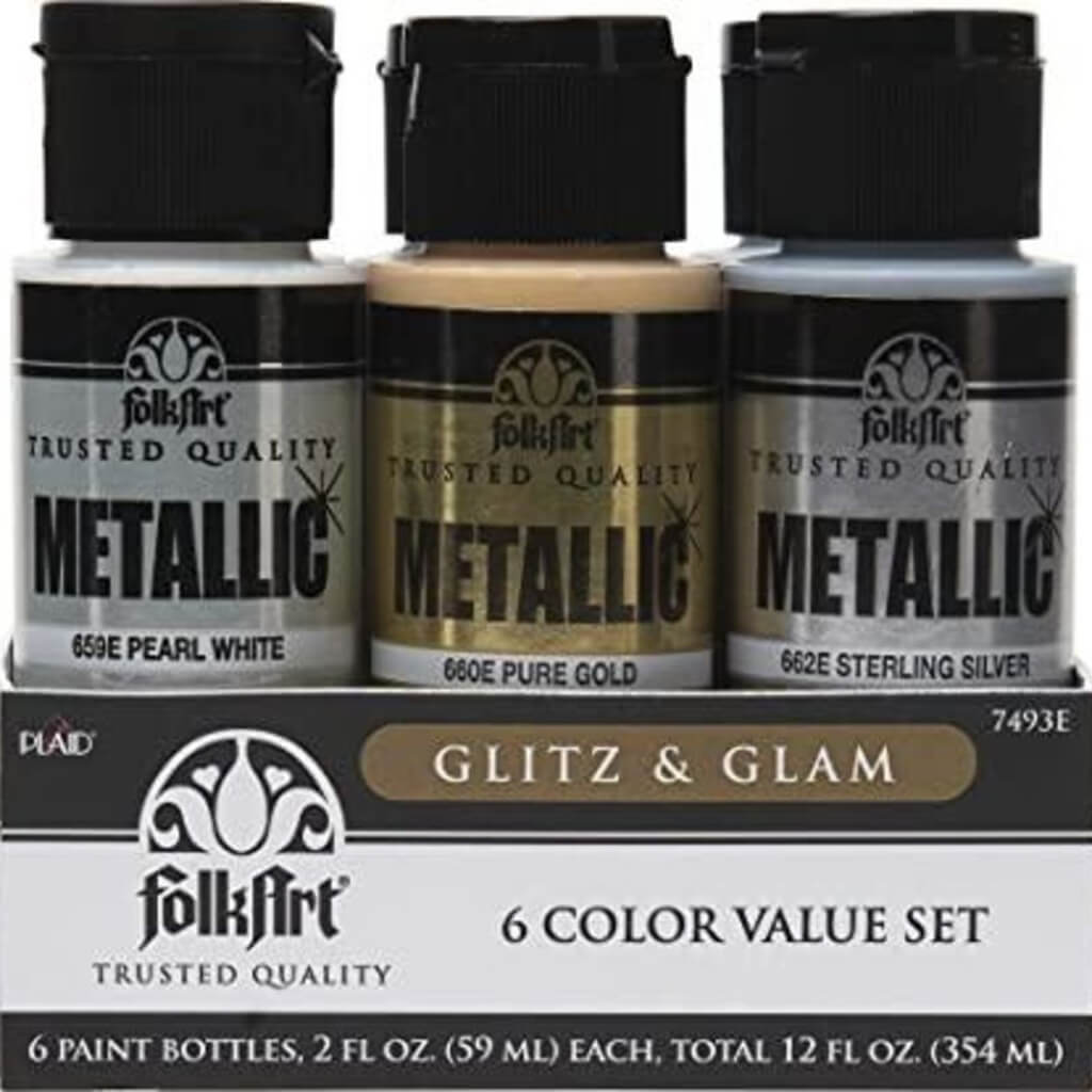 Glitz &amp; Glam Paint Set 6 2oz