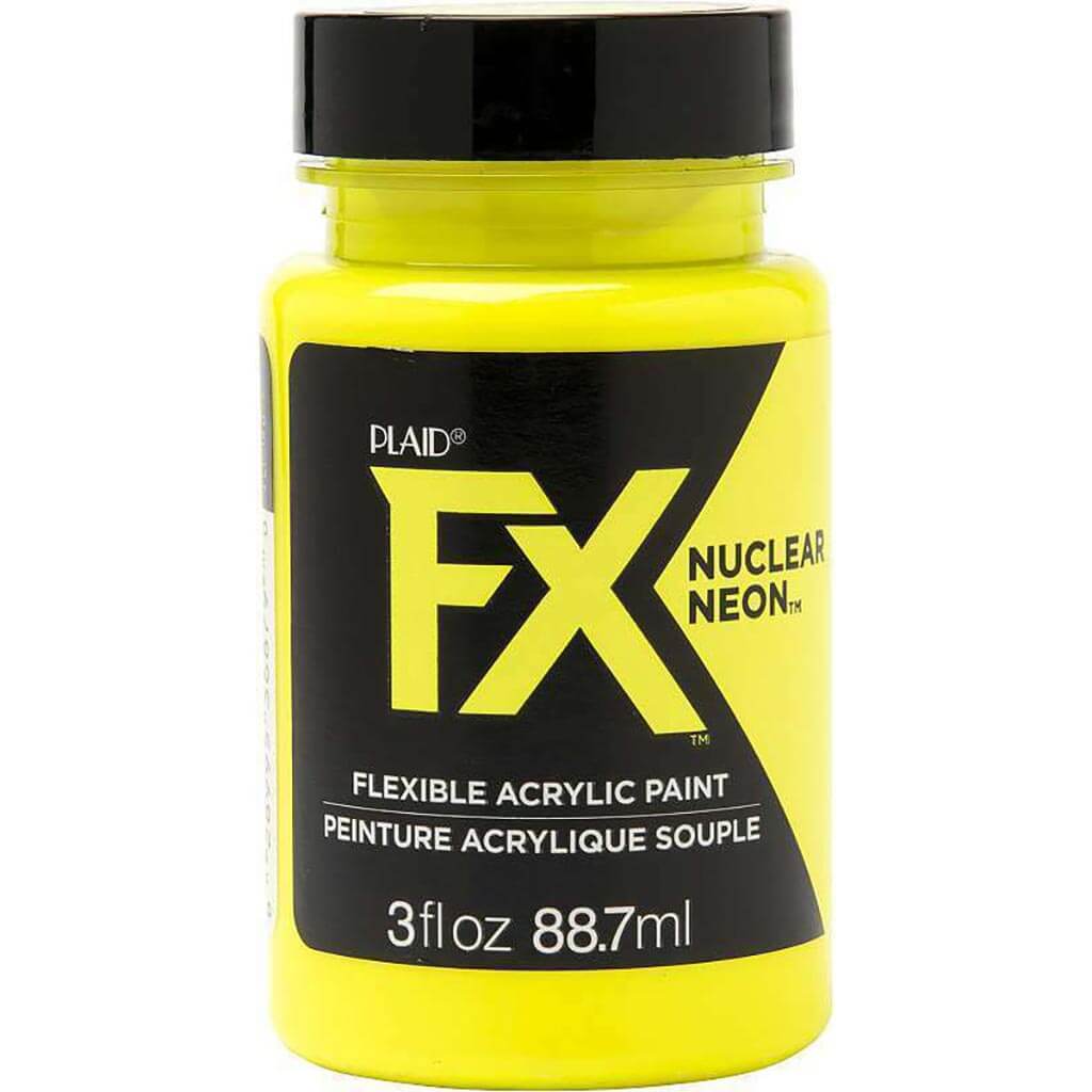 PlaidFX Nuclear Neon Flexible Acrylic Paint, 3oz