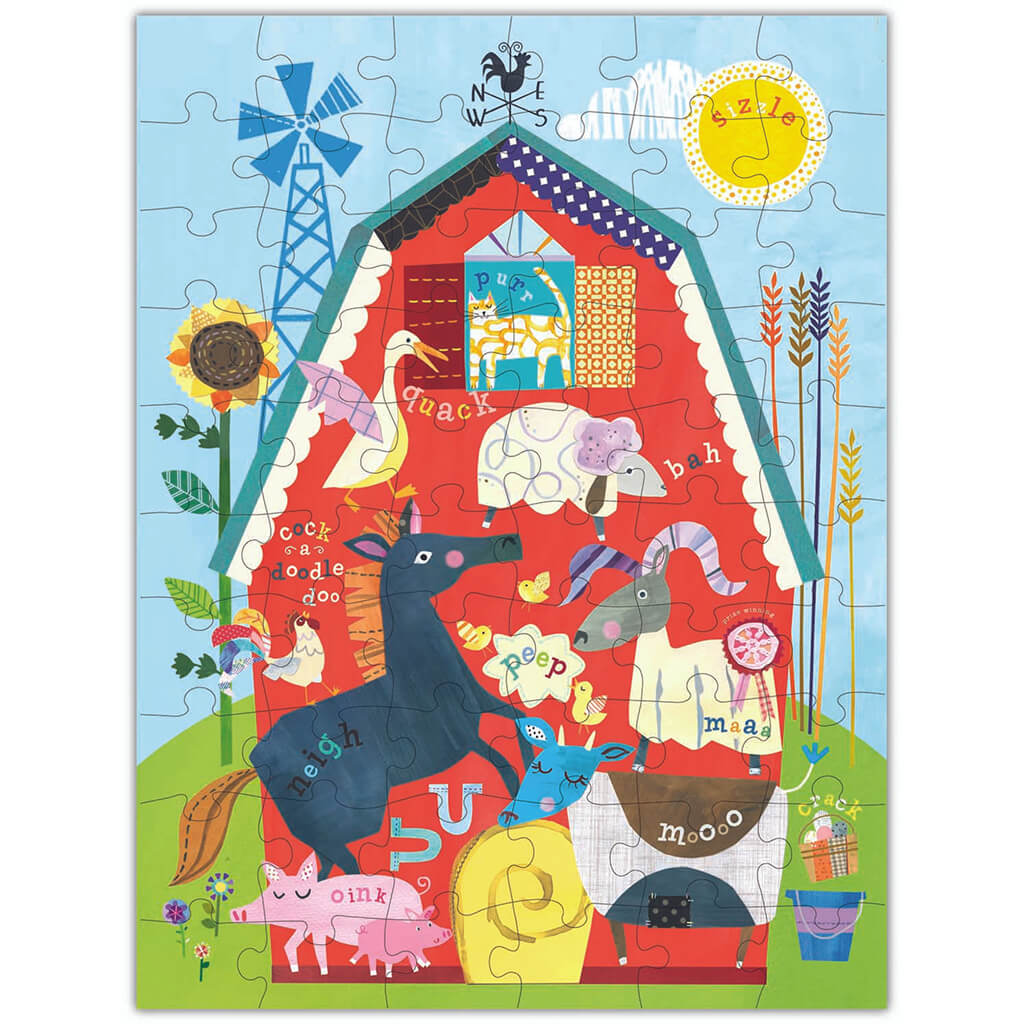 The Barnyard Floor Puzzle 24in x 18in