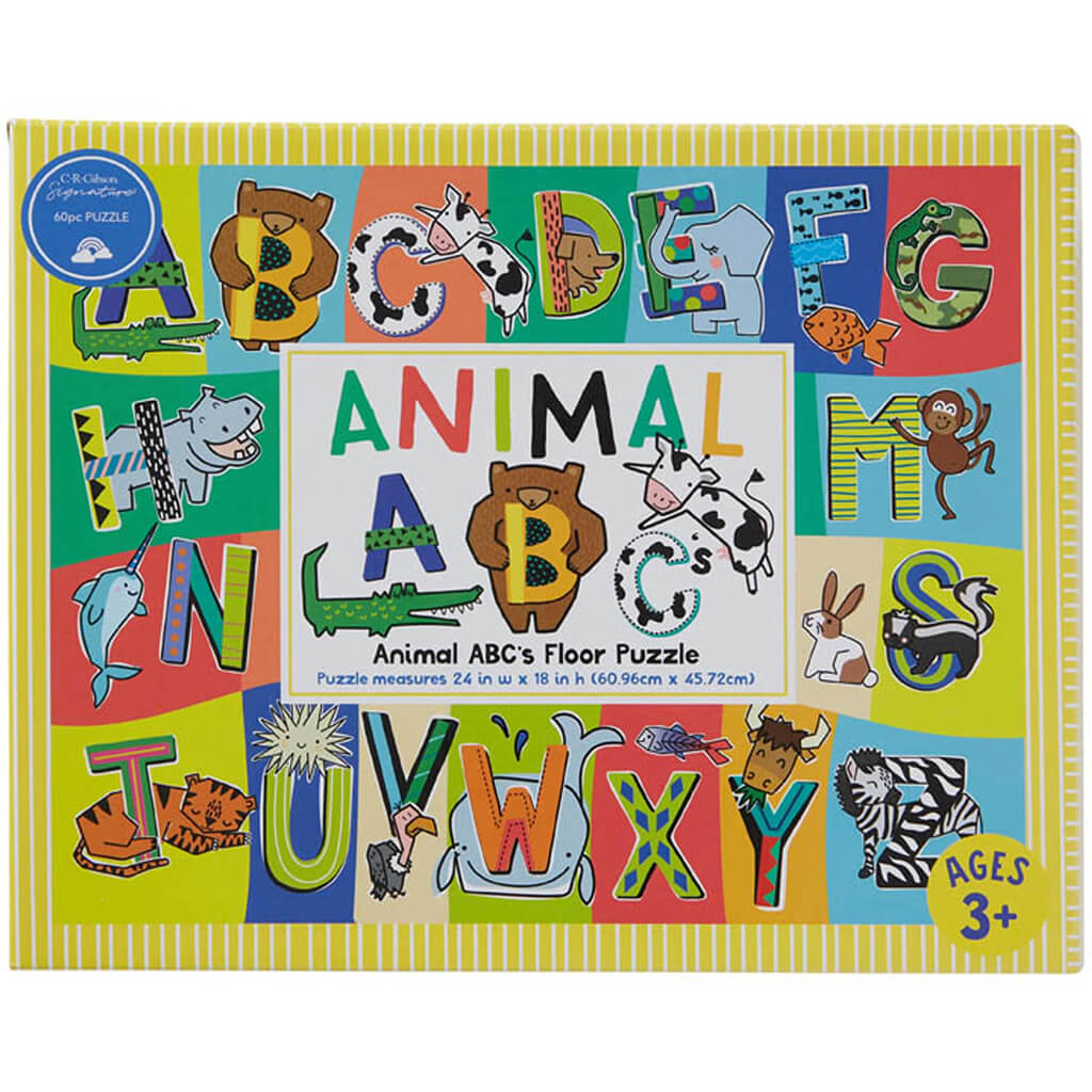 Animal Abcs Floor Puzzle Kids