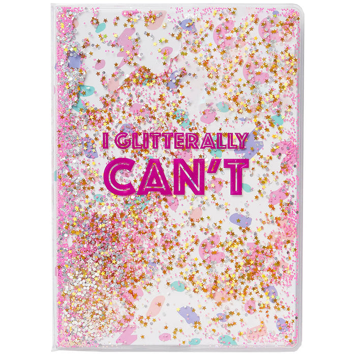 I Glitterally Can't Journal with Glitter Sleeve