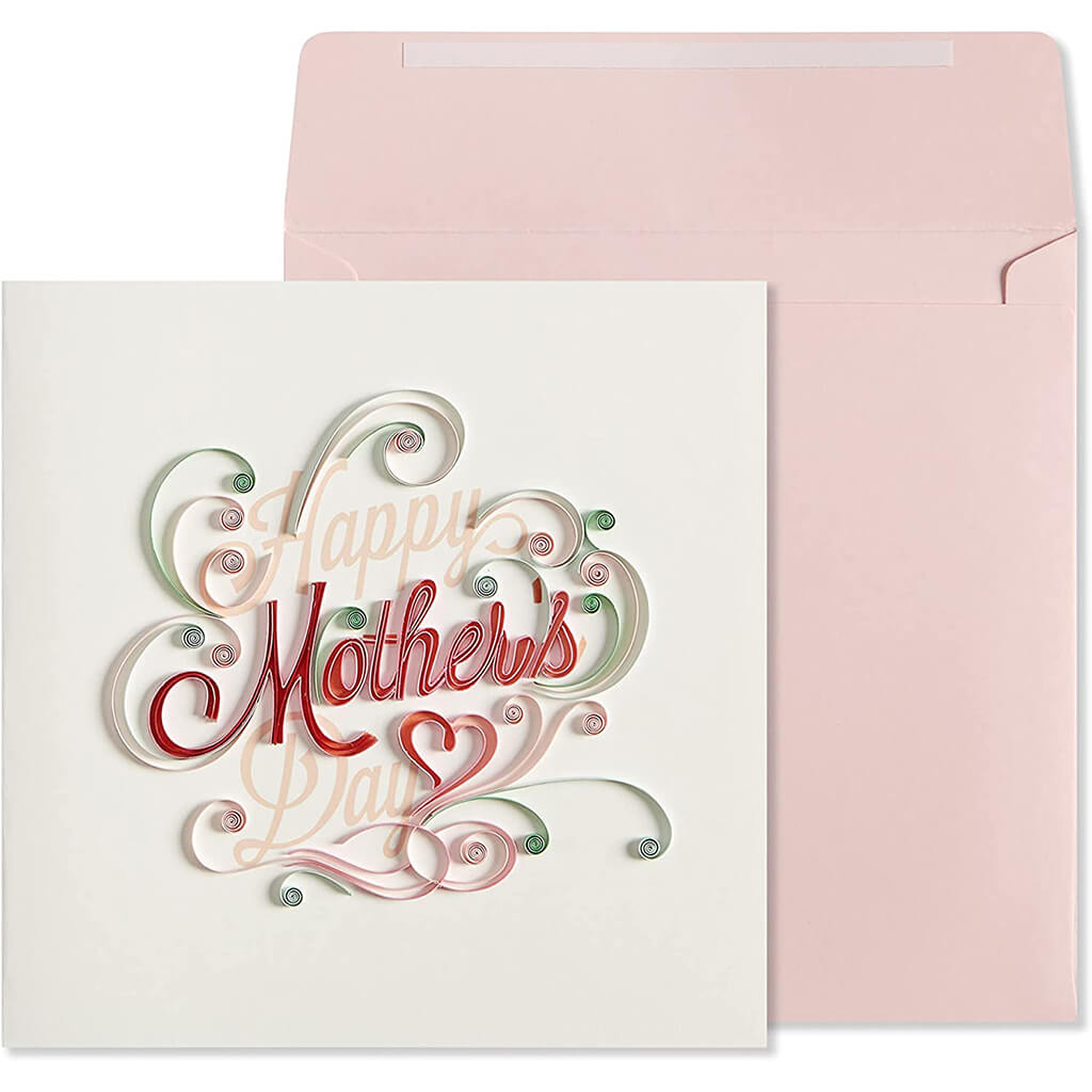 Mothers Day Card Happy Md Lettering