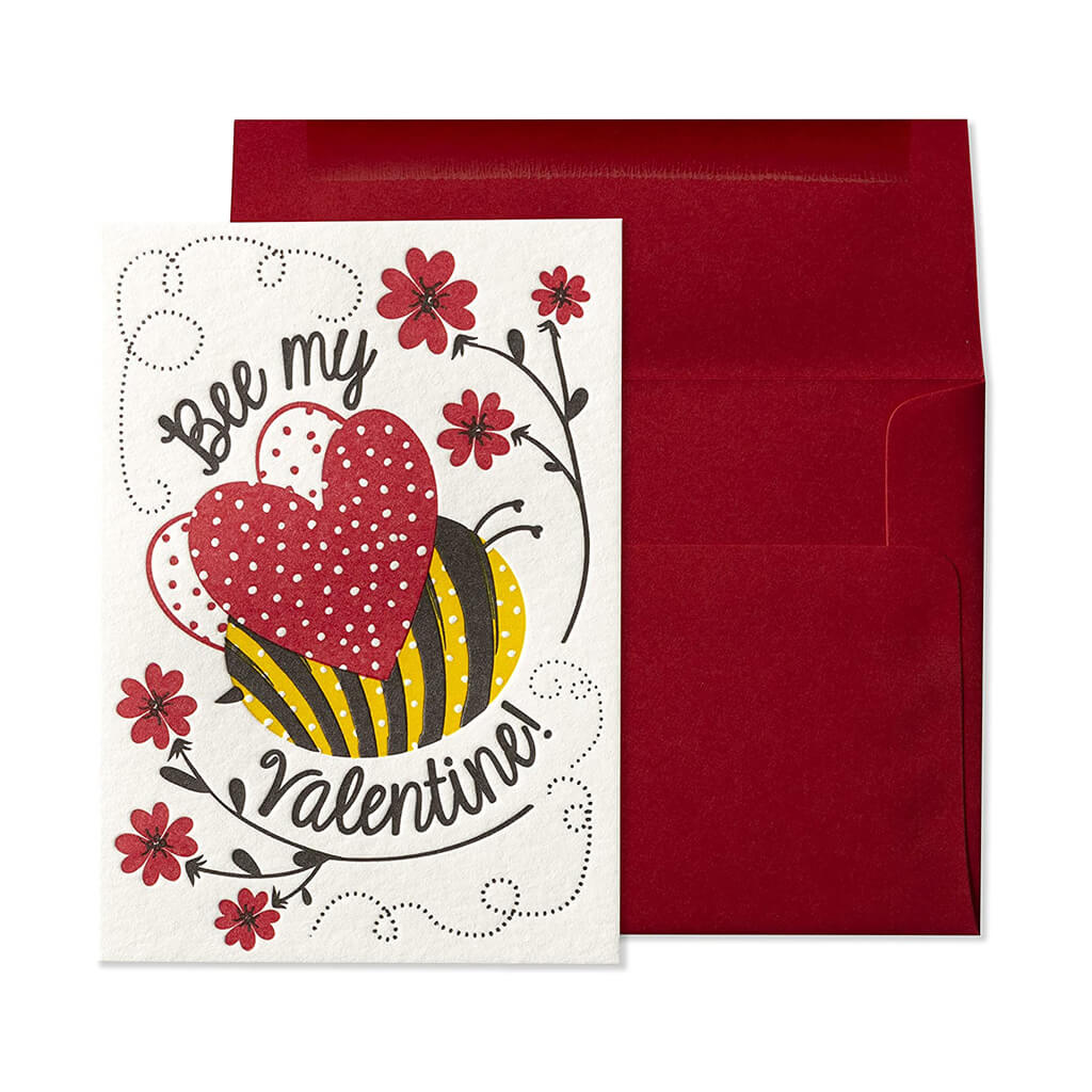 Valentine&#39;s Day Card Bee My Valentine