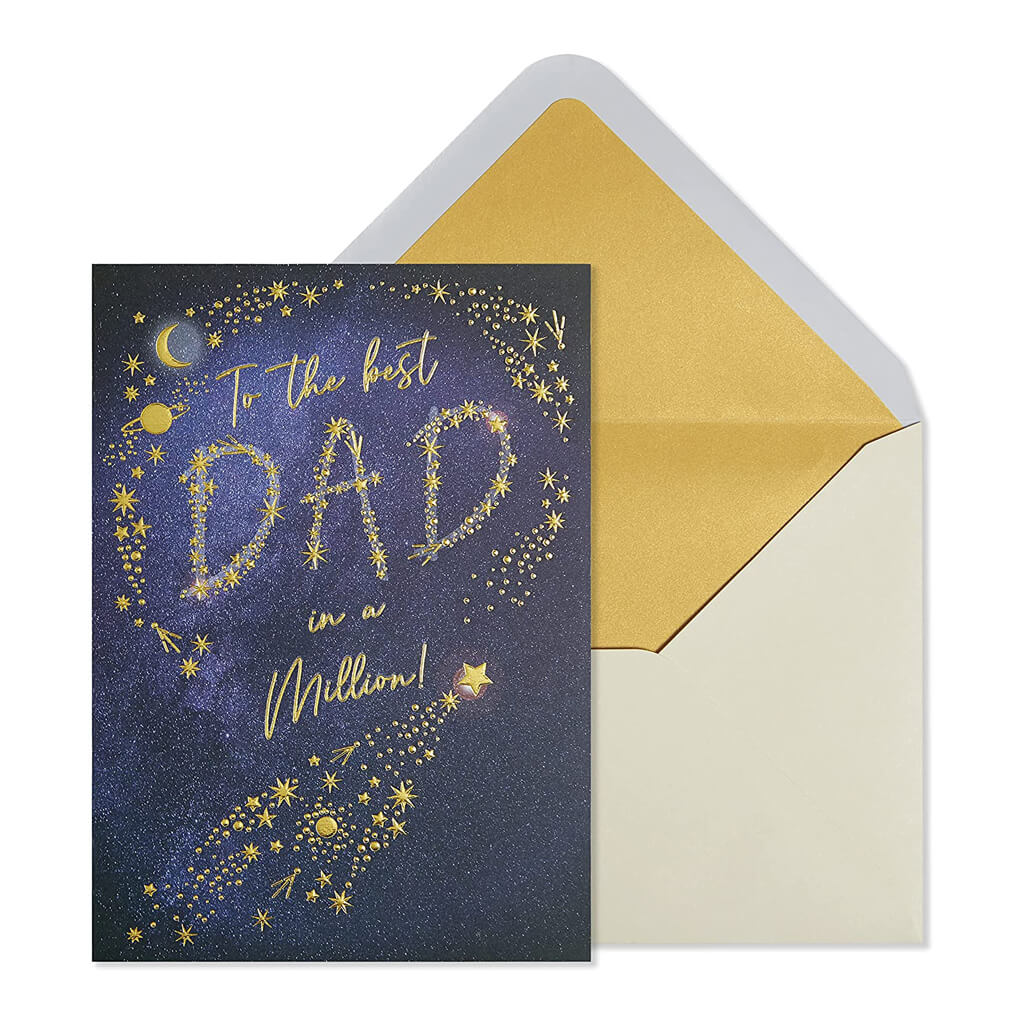 Fathers Day Card Best Dad Stars In Sky