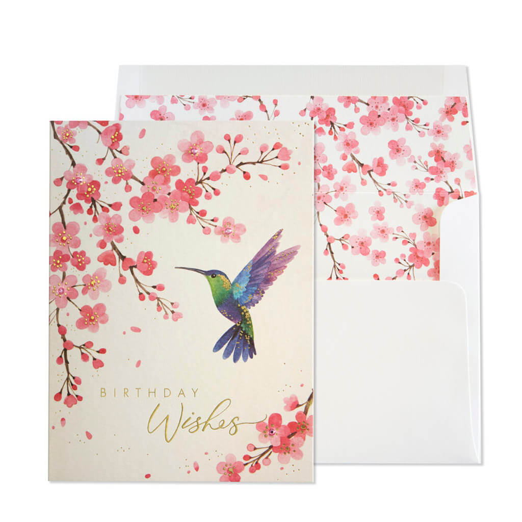 Birthday Card Hummingbird