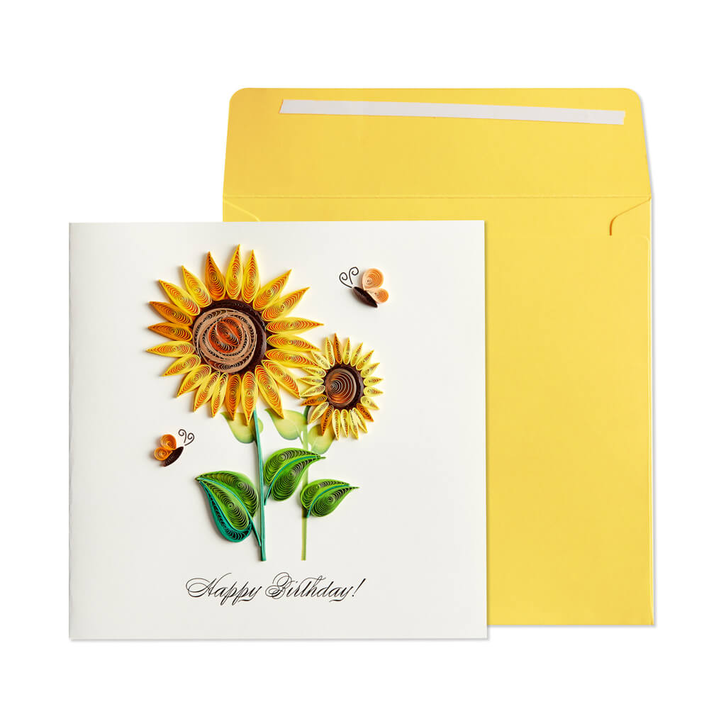 Birthday Card Sunflowers