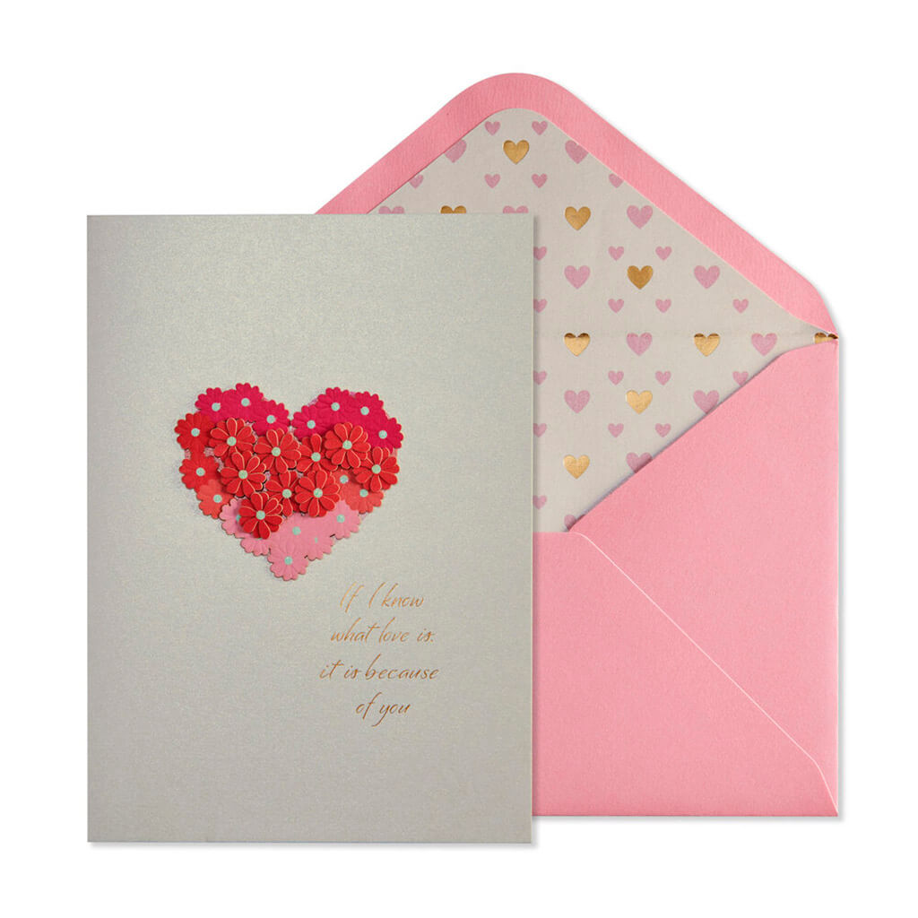 Birthday Card Flower Heart